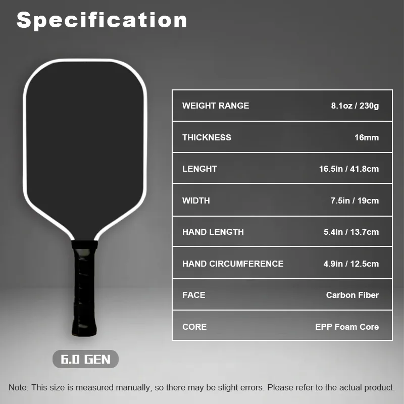ACE 6.0GEN Performance Pickleball Paddle